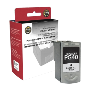 Peak Performance Remanufactured Black Inkjet Cartridge for Canon PG-40