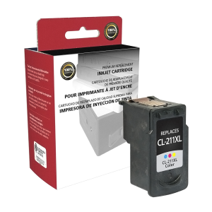 Peak Performance Remanufactured High-Yield Tri-Color Inkjet Cartridge for Canon CL-211XL