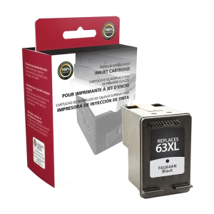 Peak Performance Remanufactured High-Yield Black Inkjet Cartridge for HP F6U64AN (HP 63XL)