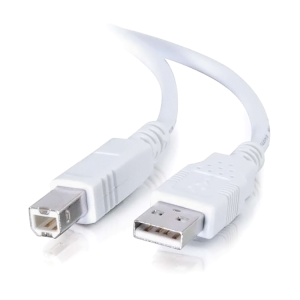 C2G White 10ft (3m) USB Cable 13400