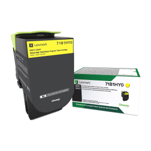 Lexmark 71B1HY0 Yellow High-Yield Return Program Toner Cartridge (3500 Yield)